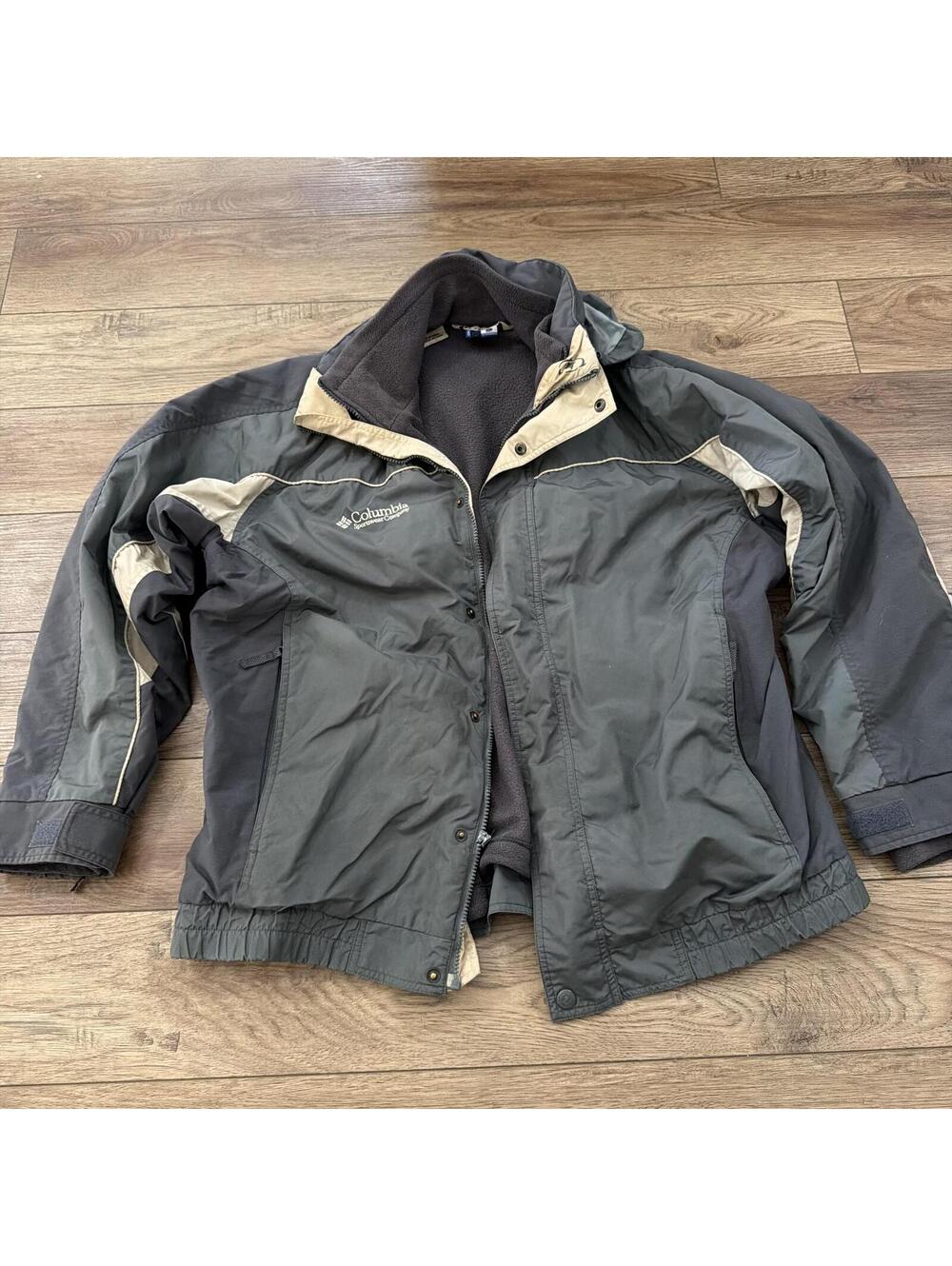 Vintage Columbia Fleece Lined 3 in 1 Windbreaker Ski Jacket